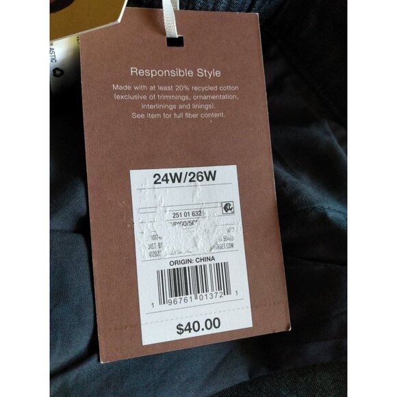 Kika Vargas x Target Womens 24W/26W Wide Leg Scalloped Pocket Indigo Pants NEW - Picture 7 of 8